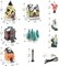 Christmas Village Sets-Christmas Decorations,LED Lighted Christmas Village Houses with Figurines, Christmas Village Collection Indoor Room Decor - Collectible Buildings